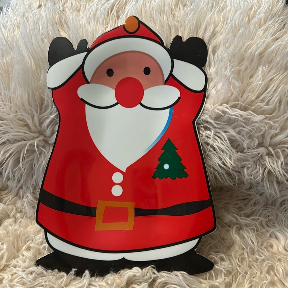 Plastic Christmas plate